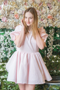 Strawberry Milk Tea Smock Dress