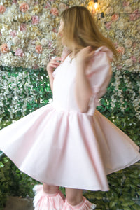 Strawberry Milk Tea Smock Dress