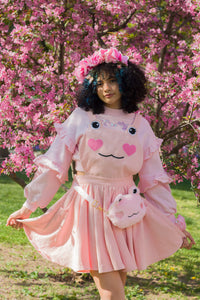 Sakura Frog Pinafore