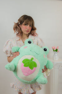 Jumbo Strawberry Frog Plushie