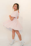 Strawberry Macaron Smock Dress